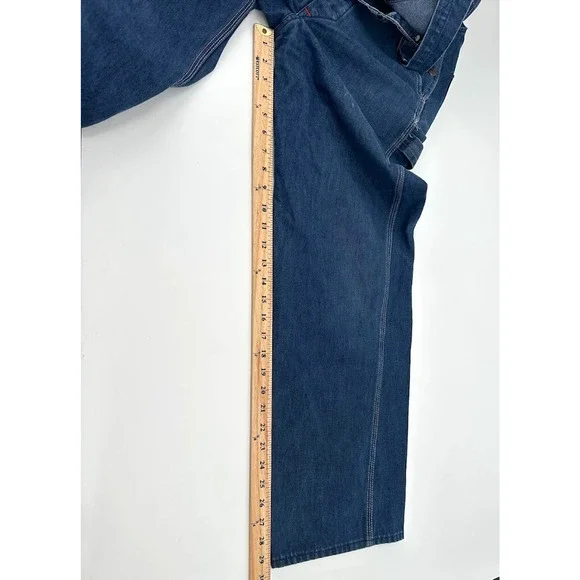 Vintage 70s JC Penny Big Mac Denim Bib Overalls Workwear Sanforized Union 32X30 - Picture 7 of 7